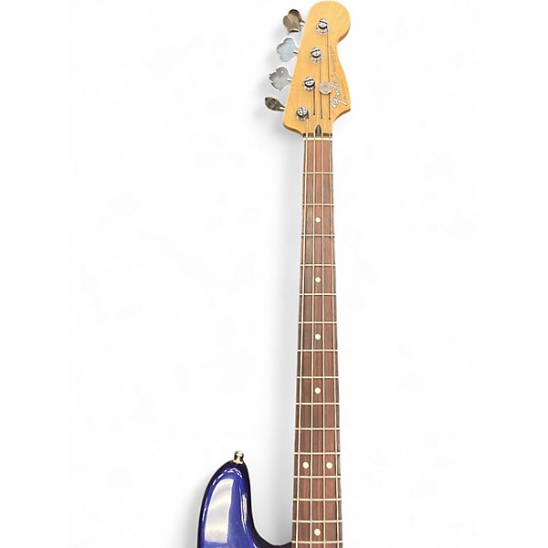 Used Fender Standard Precision Bass Blue Electric Bass Guitar