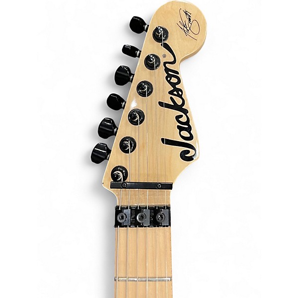 Used Jackson Adrian Smith Signature Black and White Solid Body Electric Guitar