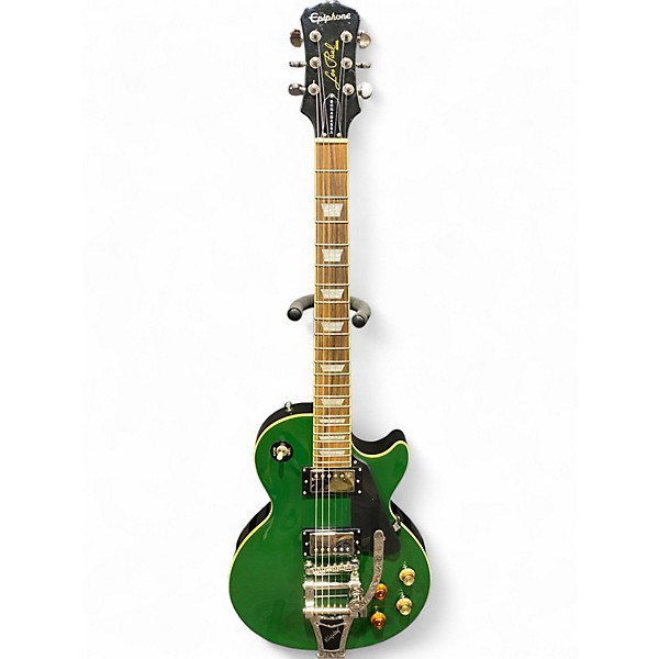 Used Epiphone Les Paul Standard with Bigsby Outfit Inverness Green Solid Body Electric Guitar