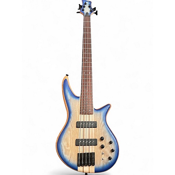 Used 2021 Jackson PRO SPECTRA V NT Blue Burst Electric Bass Guitar
