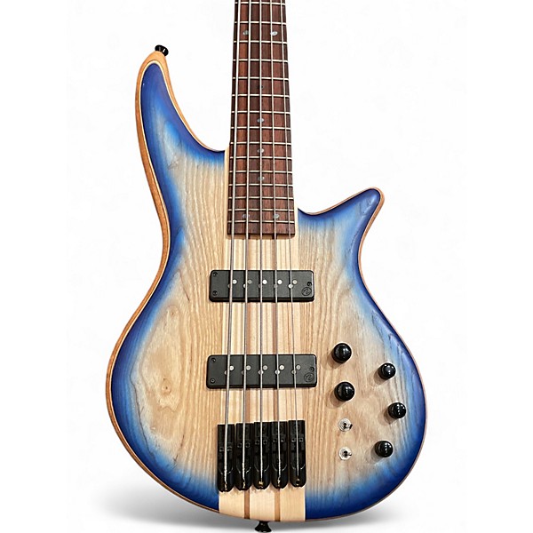 Used 2021 Jackson PRO SPECTRA V NT Blue Burst Electric Bass Guitar