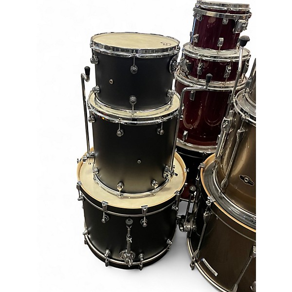 Used DW 3 Piece Design Series Black Drum Kit