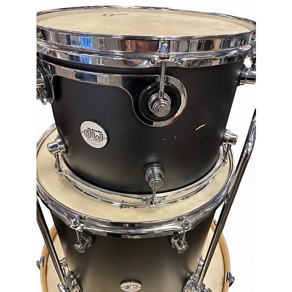 Used DW 3 Piece Design Series Black Drum Kit