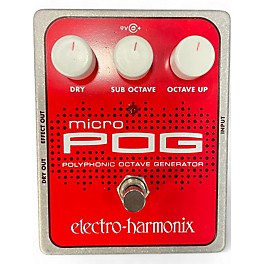 Used Electro-Harmonix Micro Pog Polyphonic Octave Generator Effect Pedal