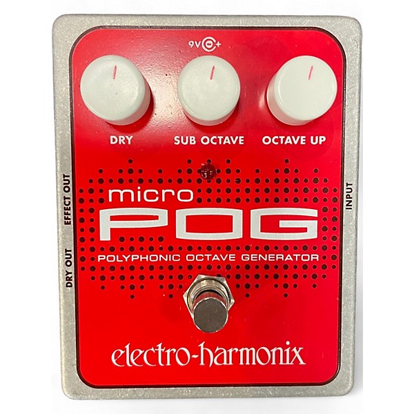 Used Electro-Harmonix Micro Pog Polyphonic Octave Generator Effect Pedal