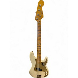 Used Fender Custom Shop '57 Precision Bass Journeyman Relic White Electric Bass Guitar