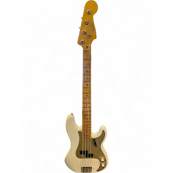 Used Fender Custom Shop '57 Precision Bass Journeyman Relic White Electric Bass Guitar