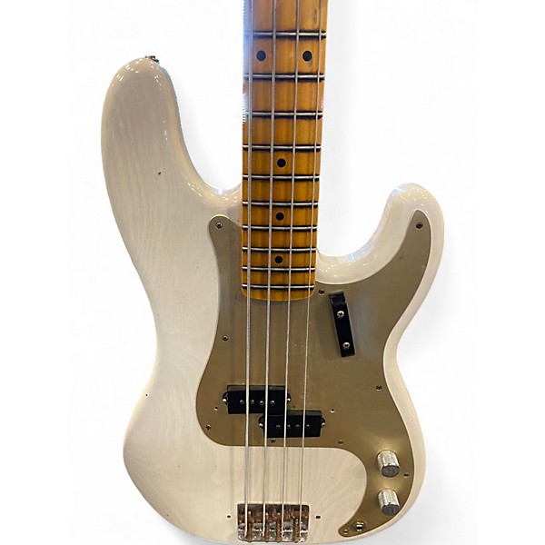 Used Fender Custom Shop '57 Precision Bass Journeyman Relic White Electric Bass Guitar
