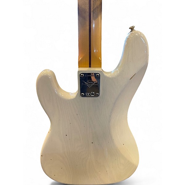 Used Fender Custom Shop '57 Precision Bass Journeyman Relic White Electric Bass Guitar