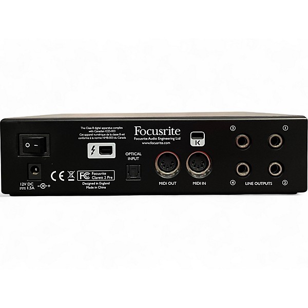 Used Focusrite Clarett 2Pre Audio Interface