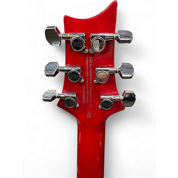 Used PRS SE Custom 24 Red Solid Body Electric Guitar Red