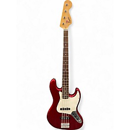 Used Squier Affinity Jazz Bass Red Electric Bass Guitar
