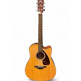 Used Yamaha FGX700SC Natural Acoustic Electric Guitar