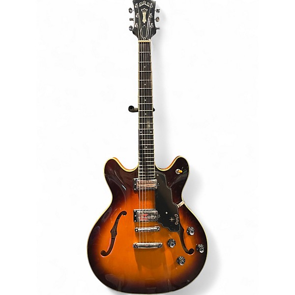 Used Guild SF-IV/ST 2 Tone Sunburst Hollow Body Electric Guitar