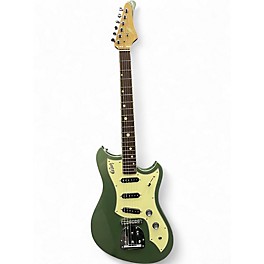 Used Cave And Canary Guitars Meteor Deluxe Ferngully Metallic Solid Body Electric Guitar
