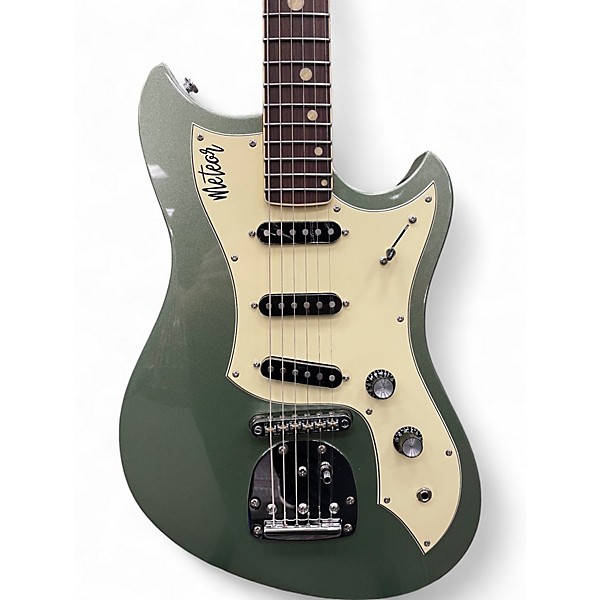 Used Cave And Canary Guitars Meteor Deluxe Ferngully Metallic Solid Body Electric Guitar