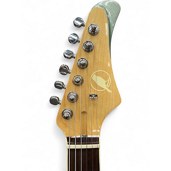 Used Cave And Canary Guitars Meteor Deluxe Ferngully Metallic Solid Body Electric Guitar