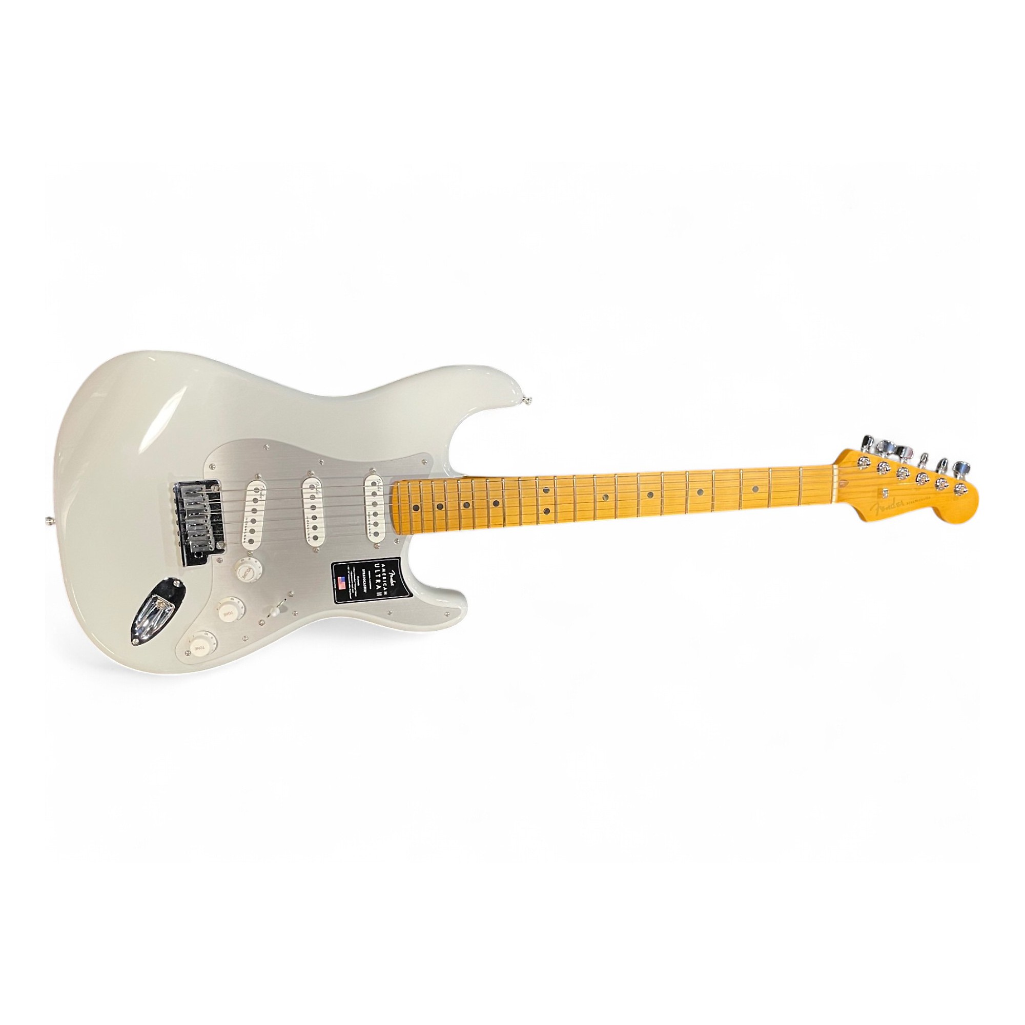 Used Fender American Ultra Stratocaster WHITE Solid Body