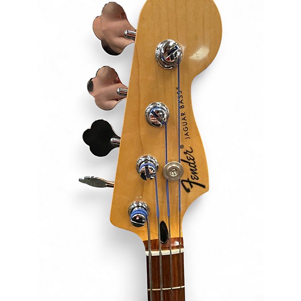 Used Fender Jaguar Bass Pearl White Electric Bass Guitar