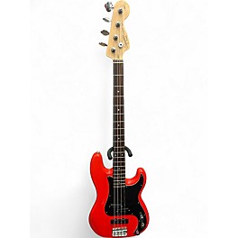 Used Squier Precision Bass Special Red Electric Bass Guitar