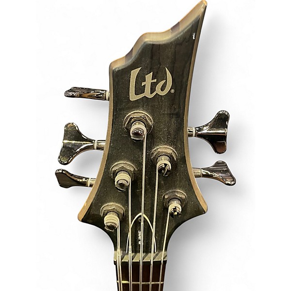 Used ESP LTD B205SM 5 String Gray Electric Bass Guitar