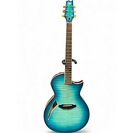 Used ESP LTD TL6 Blue Acoustic Electric Guitar