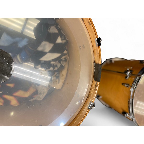 Used Yamaha 4 Piece Stage Custom Natural Drum Kit