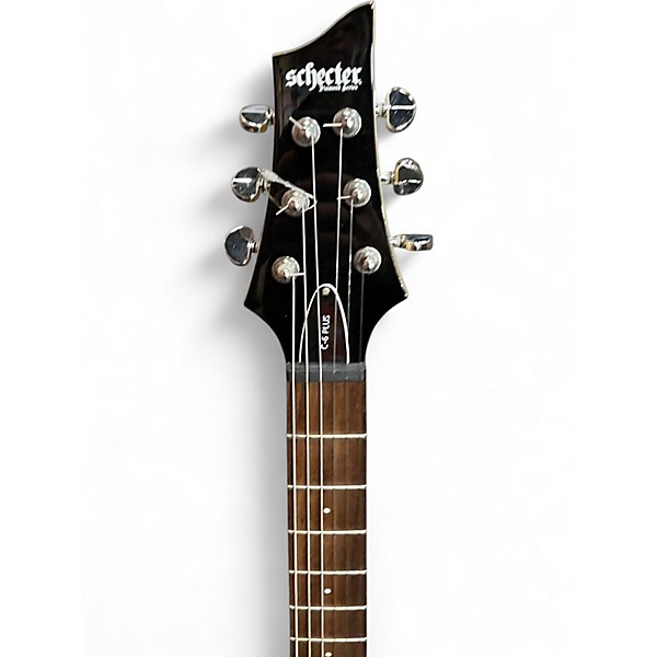 Used Schecter Guitar Research c6 plus Trans Gray Solid Body Electric Guitar