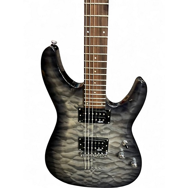 Used Schecter Guitar Research c6 plus Trans Gray Solid Body Electric Guitar