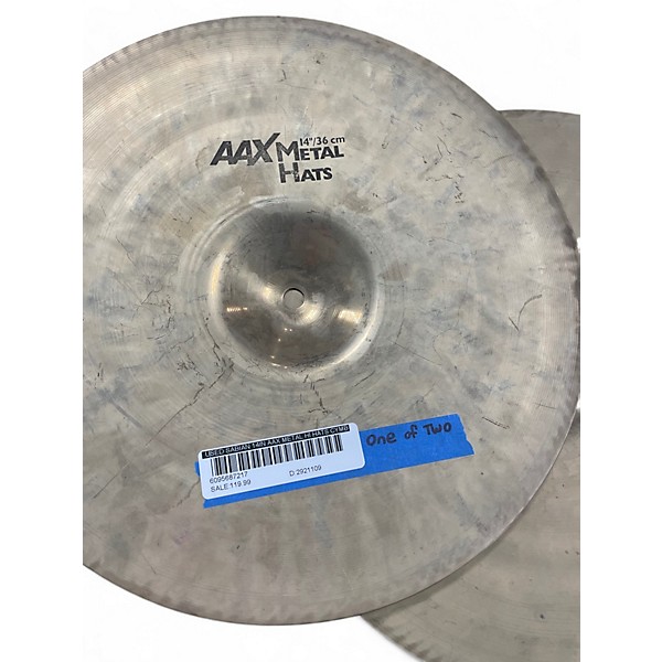 Used SABIAN 14in AAX METAL HI HATS Cymbal 33 | Guitar Center