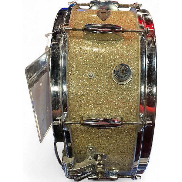 Used Gracy 14in SNARE WHITE SPARKLE Drum