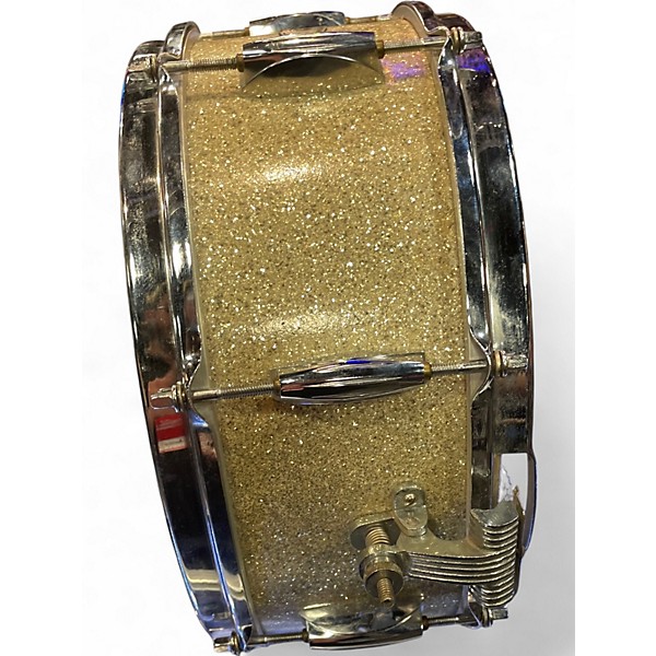 Used Gracy 14in SNARE WHITE SPARKLE Drum