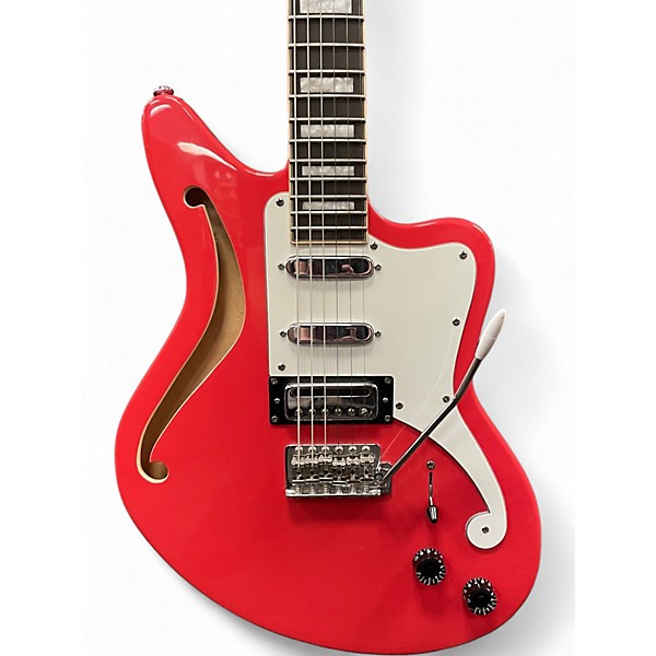 Used D'Angelico Premier Series Bedford SH Fiesta Red Hollow Body Electric Guitar