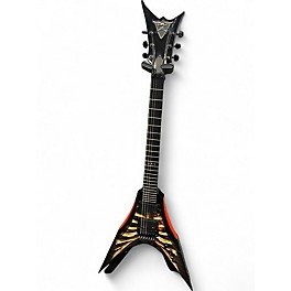 Used DBZ Guitars Venom Flying V Chest Cavity Print Solid Body Electric Guitar