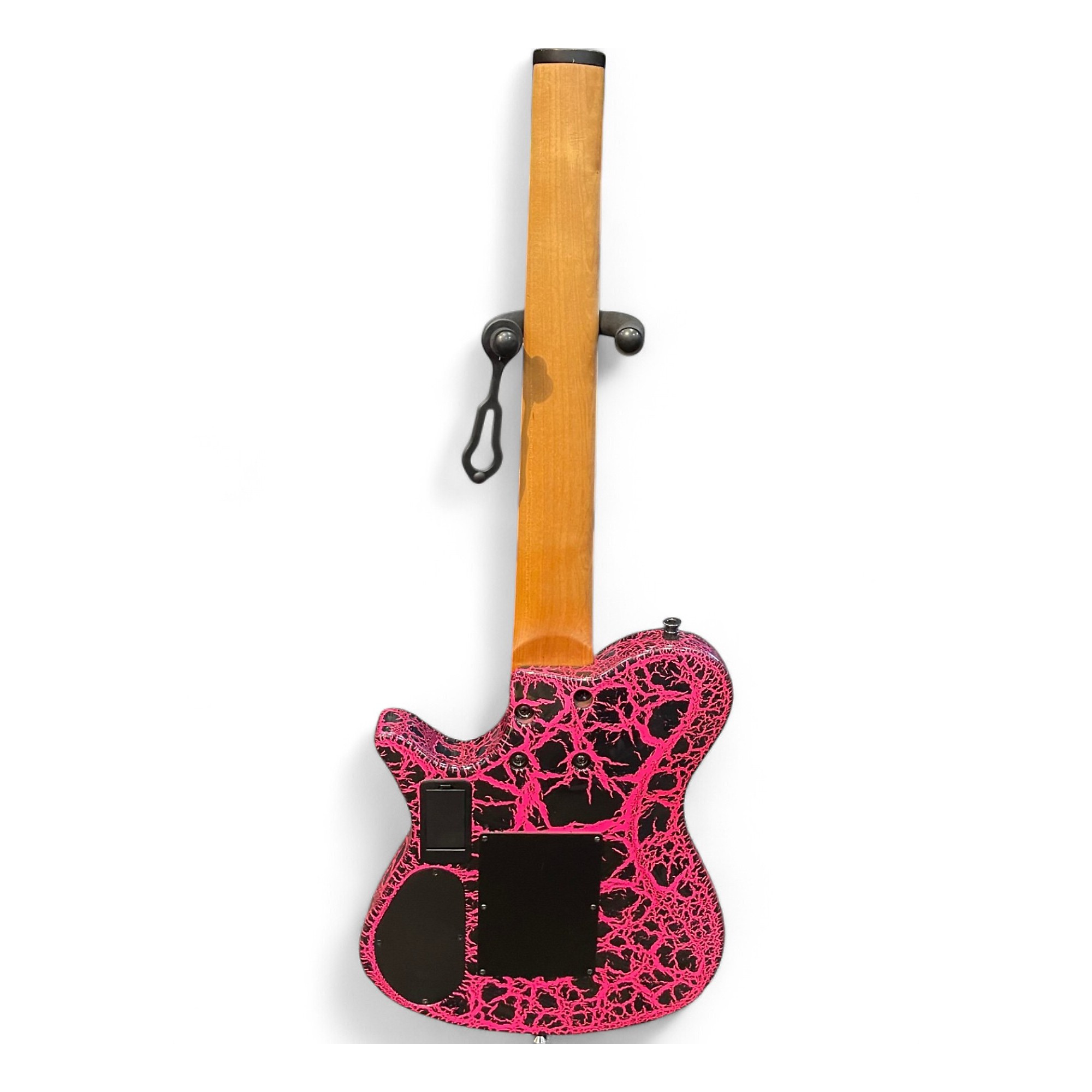 Used Kiesel ZEUS ZX7 CRACKLE HOT PINK Solid Body Electric Guitar