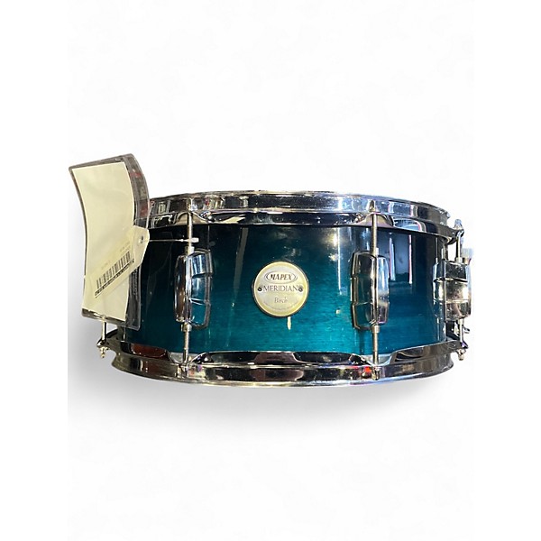 Used Mapex 5X14 Meridian Snare Blue Drum