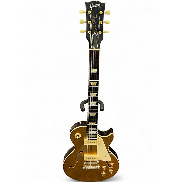 Used 2015 Gibson Les Paul ES Memphis P-90 VOS Gold Top Hollow Body Electric Guitar