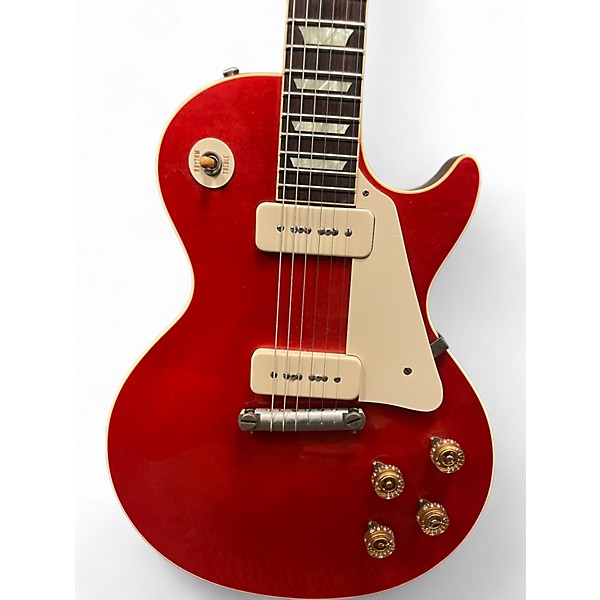 Used 2014 Gibson WILDWOOD LES PAUL R4 P90 VINTAGE RED Solid Body Electric Guitar