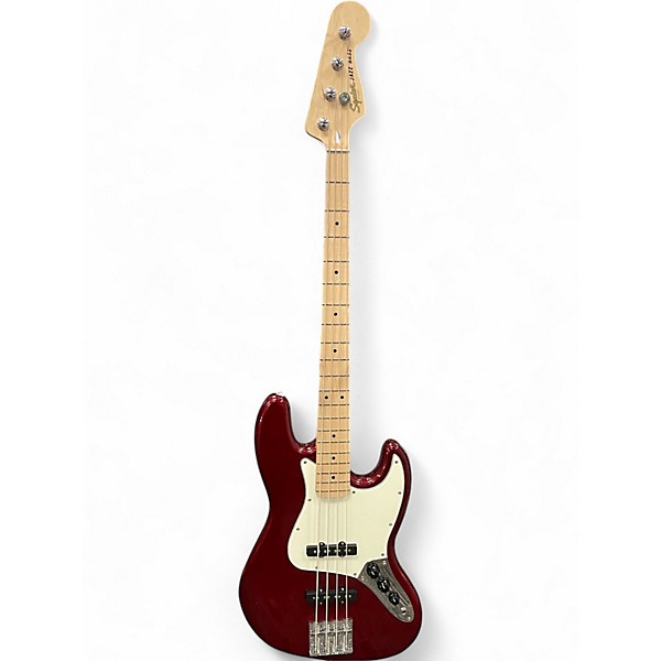 Used Squier Affinity Jazz Bass RED Electric Bass Guitar RED