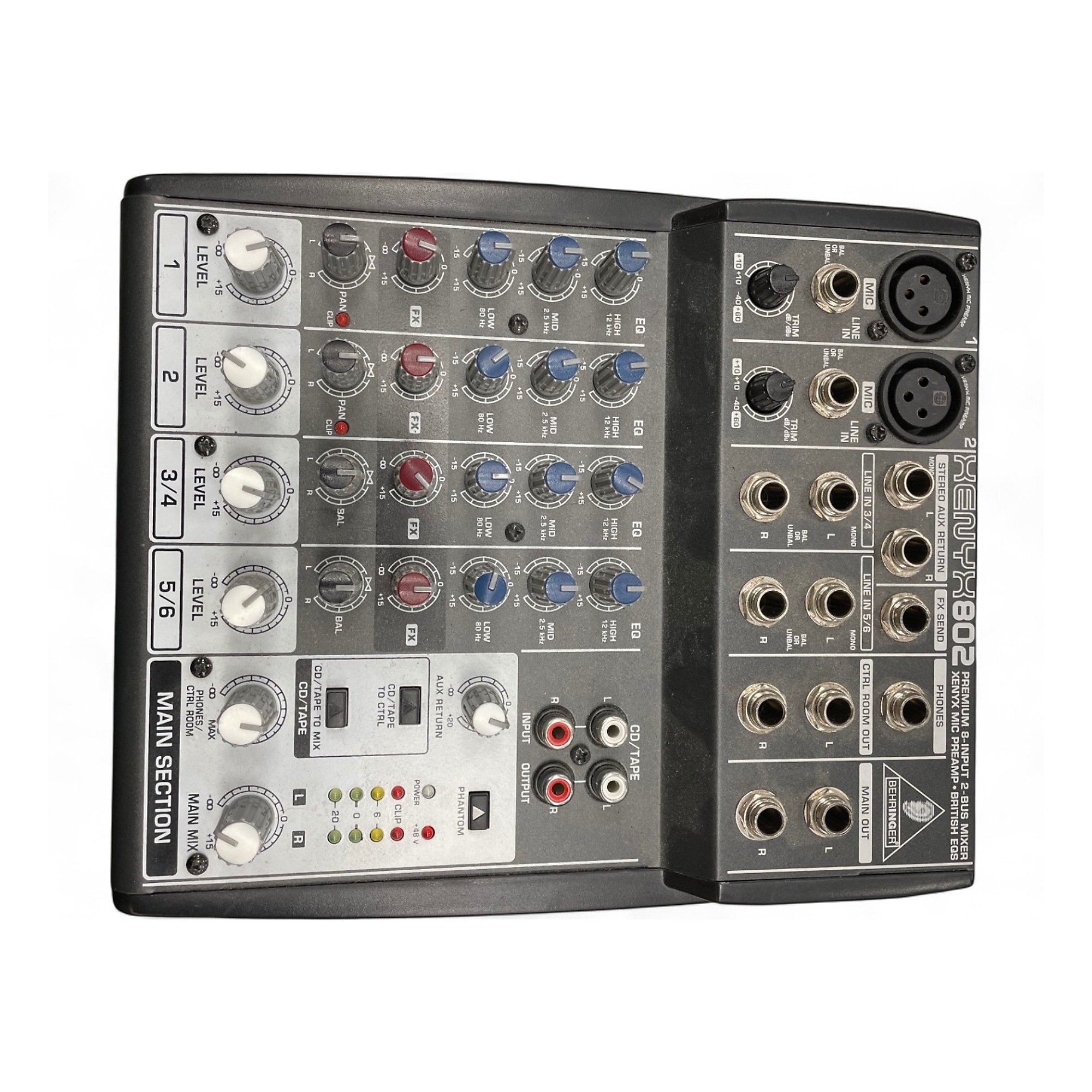 BEHRINGER XENYX 802 中古美品 Behringer XENYX 802 Premium 8-Input 2-Bus Mixer No PSU | eBay