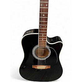Used Takamine EF341SC black Acoustic Electric Guitar