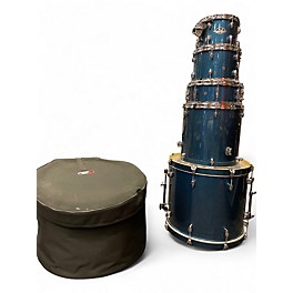 Used Pearl 5 Piece Export Series  BLUE SPARKLE Drum Kit
