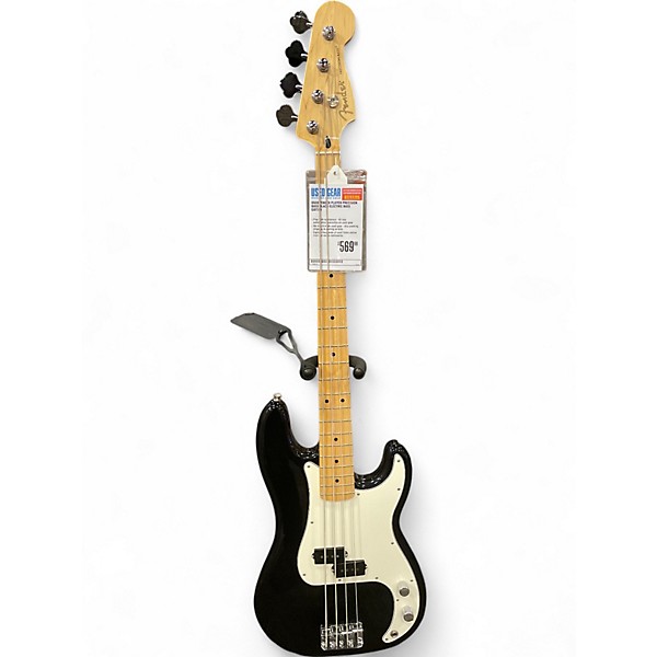 Used Fender Player Precision Bass Black Electric Bass Guitar