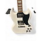 Used 2022 Epiphone Les Paul Custom SG Alpine White Solid Body Electric Guitar