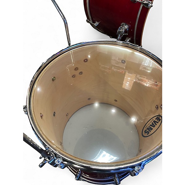 Used Mapex 4 Piece PRO M SERIES 4 PIECE SHELL PACK RED Drum Kit