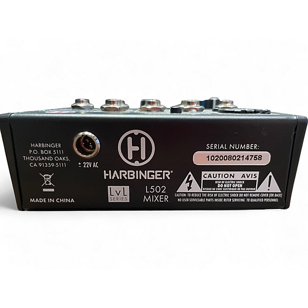 Used Harbinger LVL502 Unpowered Mixer