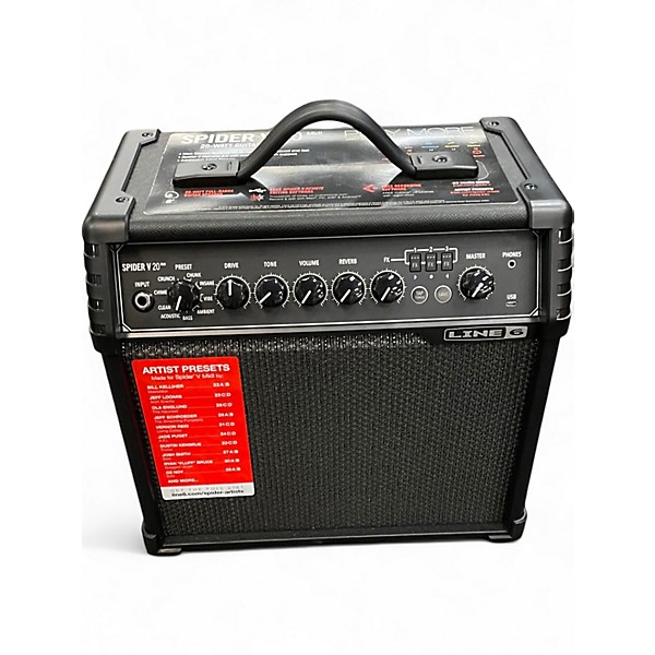 Used Line 6 Spider V 20 MkII 20w 1x8 Guitar Combo Amp