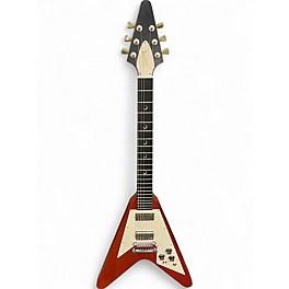Used Gibson FLYING V CRESCENT MOON INLAY AGED CHERRY Solid Body Electric Guitar