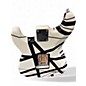 Used EVH Striped Series Black and White Solid Body Electric Guitar