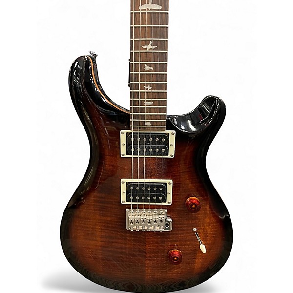 Used PRS SE Custom 24 BLACK GOLD SUNBURST Solid Body Electric Guitar